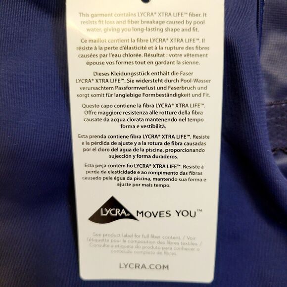 NWT Land's End Tummy Control Scoop Neck Tugless One Piece Size 4 Swimsuit - Picture 8 of 11